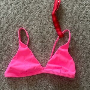 Left on Friday Neon Pink Bikini Top